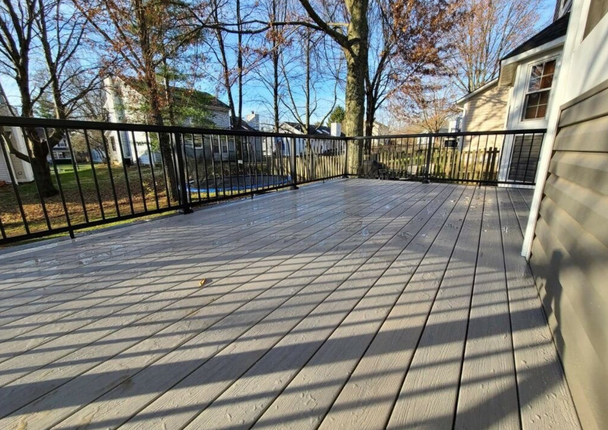 Finished composite deck