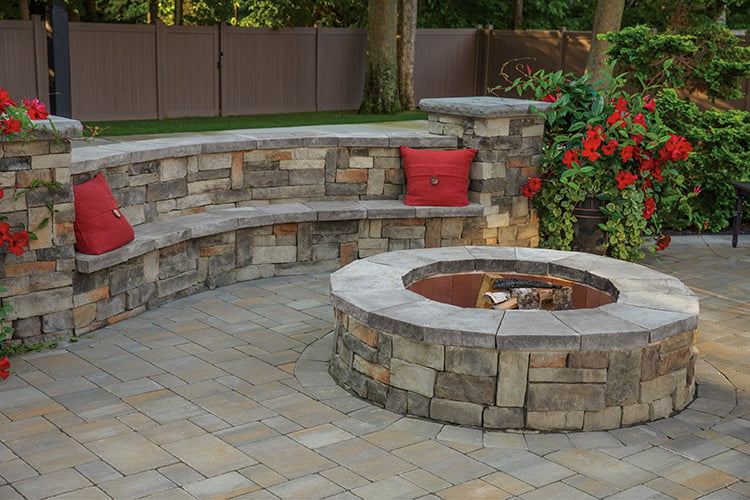 Custom designed fire pits by CMR Outdoor Living