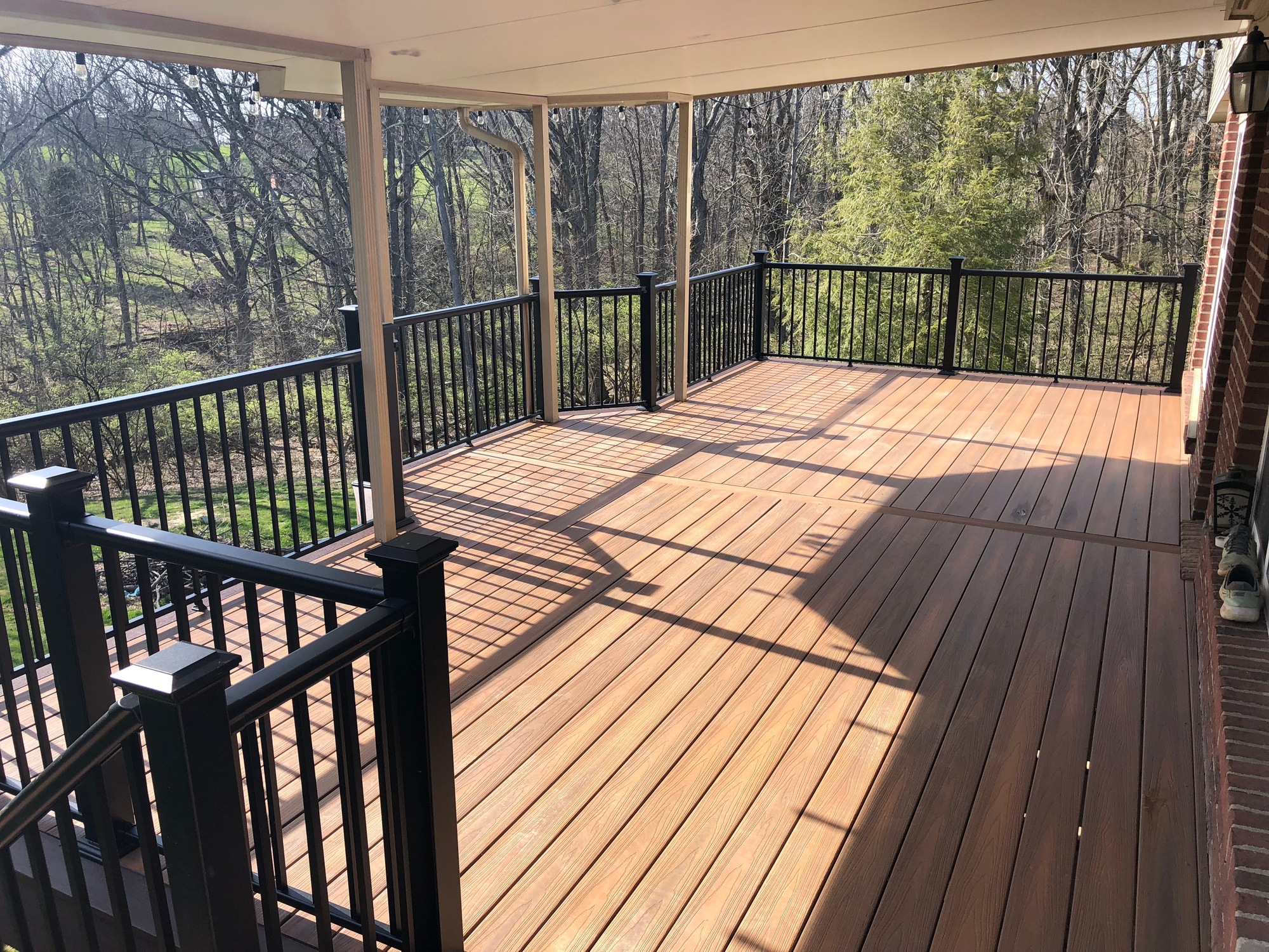 Finished composite deck