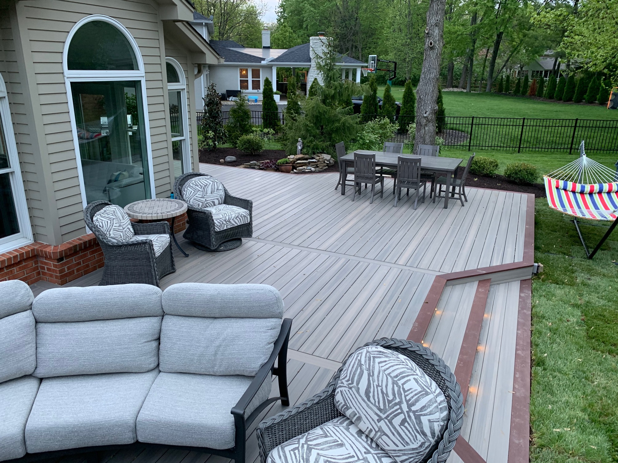Finished composite deck